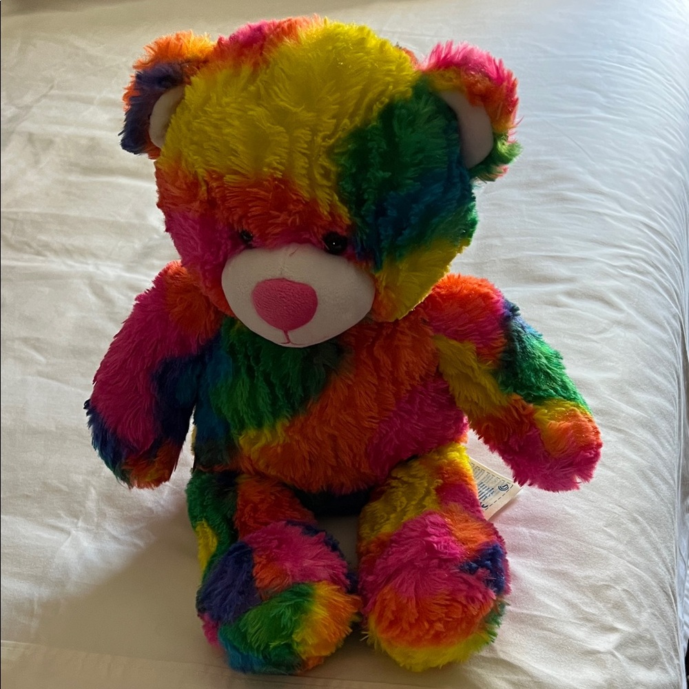 Build-A-Bear Rainbow Plush Stuffed Animal Vtg